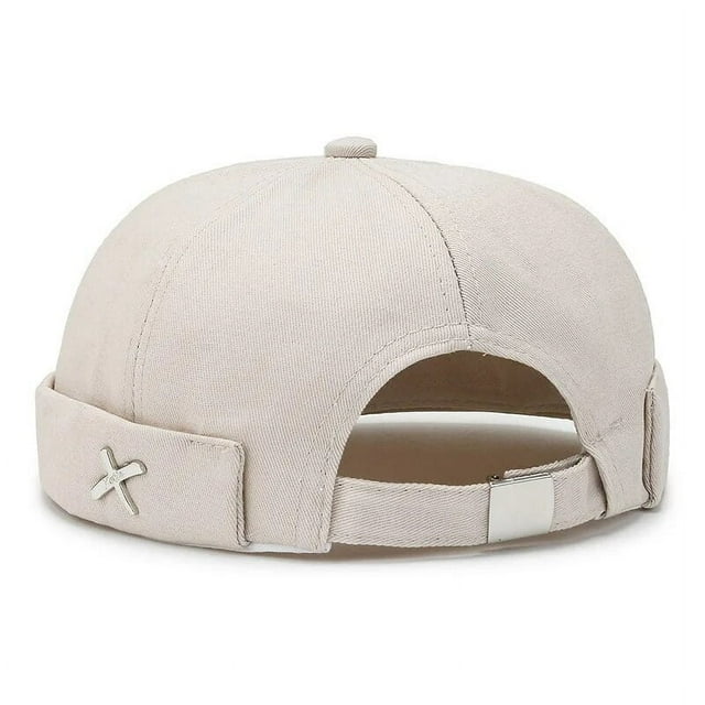 Nouveau Chapeau Guppi de Printemps, Chapeau de Rue Version Coréenne, Personnalité, Tuque, Chapeau Rond, Marin, Chapeau de Propriétaire, Café Beige de Niche pour Hommes et Femmes Taille Unique