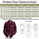 thumbnail image 5 of Camisas Para Hombre Hombre Otoño Invierno de un solo pecho cálido Casual Plaid solapa playa manga larga vacaciones al libre camisa de vacaciones (Grey, XL), 5 of 5
