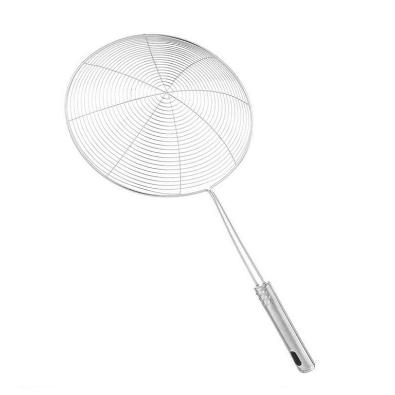openuye 3pcs spider strainer skimmer spoon set, stainless steel mesh  strainer kitchen skimmer ladle, wire pasta