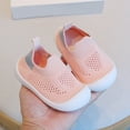 thumbnail image 5 of Ulitacool Toddler Boys Girls Shoes 2-2.5 Years Baby Shoes Non Walking Sock Shoes First Walking Shoes With Rubber Sole Slipper Sneaker Relax Fit Feetwear Pink, 5 of 7
