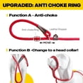 thumbnail image 3 of Slip Lead Fida Durable de 1,8 m x 1,3 cm para perros grandes y medianos, color rojo, 3 of 7