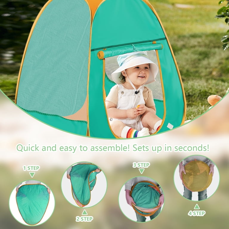 Keyahappy Automatic Pop-Up Kids Play Tent, Green photo 8