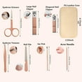thumbnail image 3 of EXLEAF 2026 New Manicure Set Nail Clipper Set 8 in 1 Toe Finger Nail Clipper Personal Care Tools with Portable Travel Case Grooming Kit for Home,Travel,Salon,Gym, 3 of 7