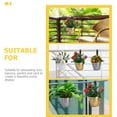 thumbnail image 5 of 2pcs Hanging Flower Pot Vintage Metal Flower Planter for Balcony Railing Fence, 5 of 8