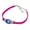 Pink, variant on Unicorn Unisex Restroom Bathroom Washroom Sign Novelty Suede Leather Metal Bracelet