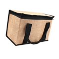 thumbnail image 2 of Bolsa de entrega aislada, bolsa de compras de comestibles, bolso de mano portátil multiusos con Caqui Negro, 2 of 9