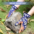 thumbnail image 2 of HOMEIORA Leather Gardening Gloves for Women - Working Gloves for Weeding, Digging, Planting, Raking and Pruning, M, 1 Pair, 2 of 7