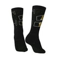 thumbnail image 3 of Goofa Happy New Year 2024 (2) Printed Men's Crew Socks, Soft Durable Breathable Moisture-Wicking with Odor Control Cotton socks, 3 of 9