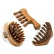 thumbnail image 1 of 3pcs Xtellar Peines Masajeador De Cabeza De Madera Color Marron, 1 of 3