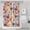 Pioneer Flower Floral-2, variant on Pioneer Flower Floral Print Pattern Shower Curtain 36"x72" ,Bathroom Decorative Shower Curtains Set with 12 Hooks,Modern Waterproof Washable Shower Curtain