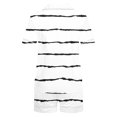 thumbnail image 4 of HUJlwoi Button down Pajamas Sets Stripe 2 Piece Pj Sets Short Sleeve Pocket Sleepwear Shorts Lounge Sets Classic Printed Summer Nightwear, 4 of 5