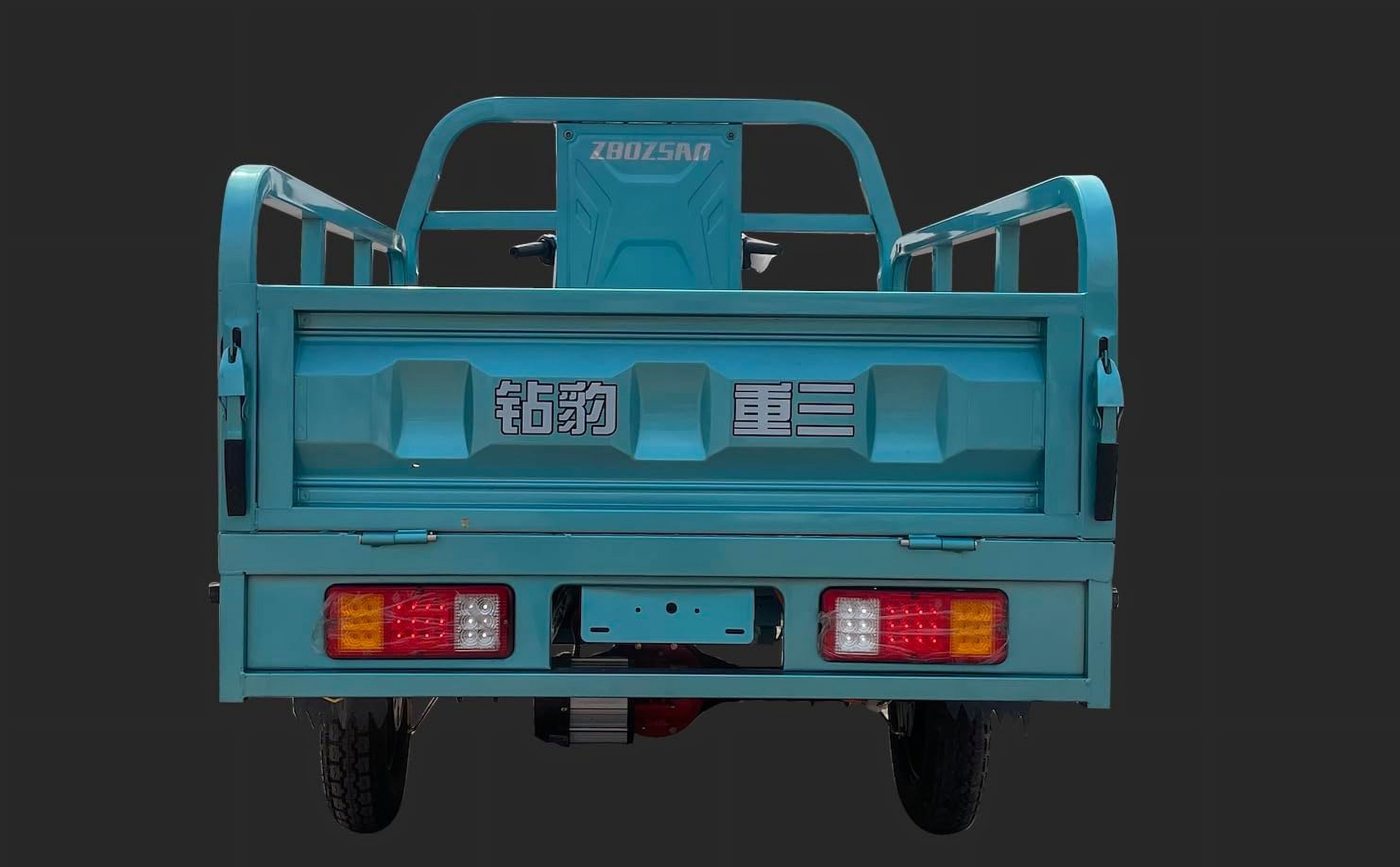 LuxyHoom Electric Tricycle Cargo Van for Adults, 3 Wheeled Delivery Vehicle with 1300KG Load Capacity, 1000W Differential Motor, 60V 45A Battery, Ideal for Home Delivery and Warehousing, Blue Green