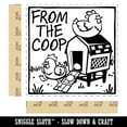 thumbnail image 2 of Chicken and Eggs Rolling from the Coop Self-Inking Rubber Stamp Ink Stamper - Blue Ink - Large 1-1/2 Inch, 2 of 7