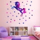 thumbnail image 4 of Pegatinas de pared luminosas de unicornio, pegatinas de pared, calcomanías murales para dormitorio, sala de estar, pared de TV, 4 of 5