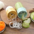 thumbnail image 3 of Handheld Spiralizer Vegetable Slicers,Spiralizer Vegetable Fruit Zucchini Maker Grater Slicer Cutters,Kitchen Gadget Funnel Carrot Radish Cutter Shred Slicer, 3 of 4