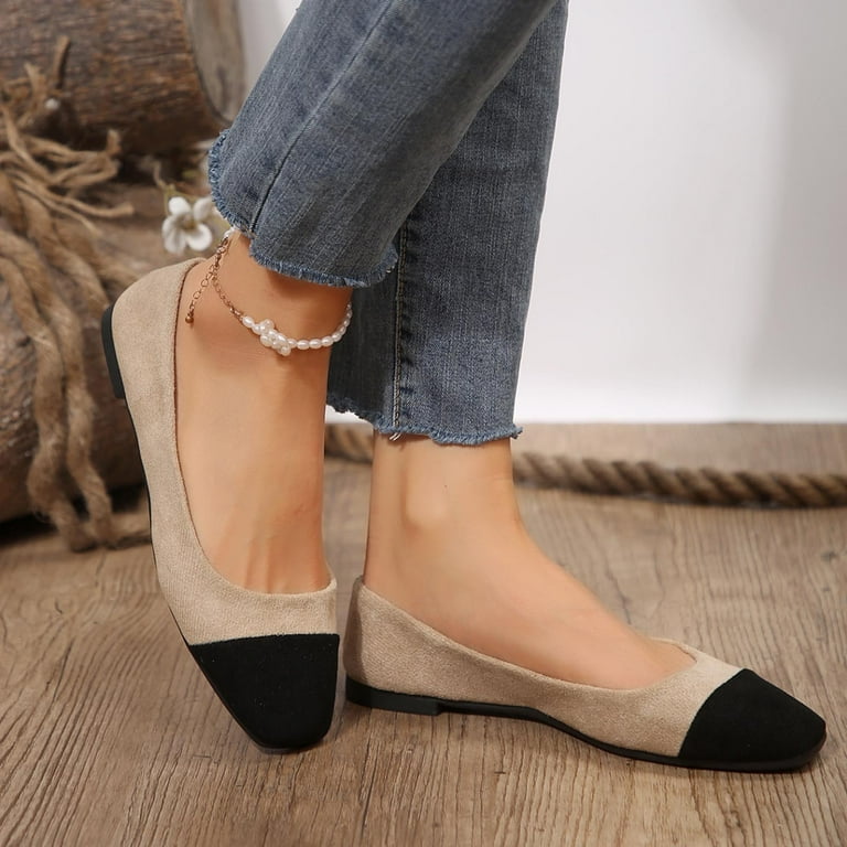 Square toe wide womens shoes deals