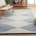 thumbnail image 2 of SAFAVIEH Kilim Lynette Diamond Area Rug, Blue/Ivory, 5' x 8', 2 of 11