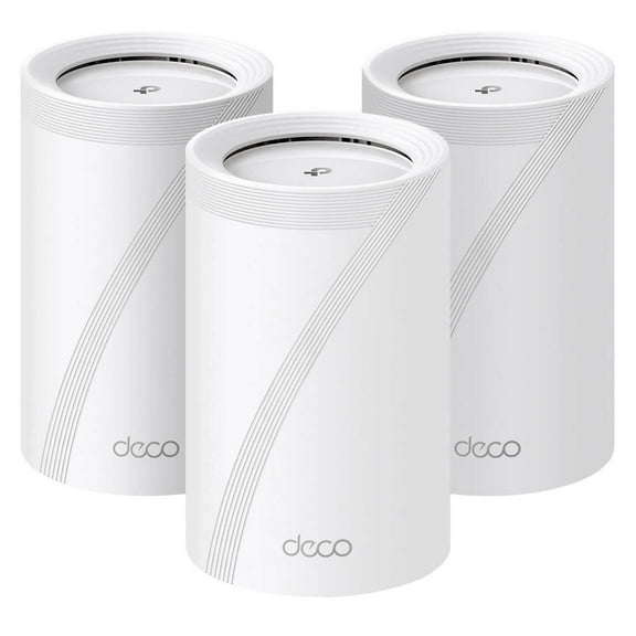 TP-Link Deco BE11000 Wi-Fi 7 Tri-Band Whole-Home Mesh Wi-Fi System, 3 Pack