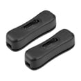 thumbnail image 4 of Uxcell Inline Cord Switch AC 250V 2A SPST Feed-Through Rocker Switch for Bedroom Table Lamp Desk Light Black 2Pack, 4 of 5