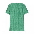 thumbnail image 4 of TIMIFIS Hauts d'Été Décontractés à Imprimé Floral pour Femmes Grande Taille, Manches Courtes, Col en V, Blouse Ample, Chandail à Enfiler, Chemise, 4 of 6