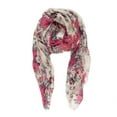 thumbnail image 2 of Scarf for Women Lightweight Fashion Scarves Shawl Wraps Pashmina (Barcelona Collection 1 - Red floral), 2 of 3