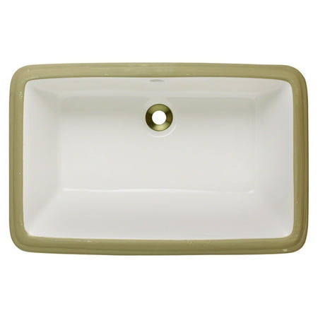Polaris Sinks P2181 Undermount Porcelain Bathroom Sink