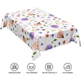 thumbnail image 6 of 60x84inches Spring Floral Tablecloth Purple Pink Hydrangea Flowers Blue Butterfly Print Table Covers Waterproof Rectangle Table Cloth for Birthday Party Wedding Holiday Kitchen Dining Room, 6 of 7