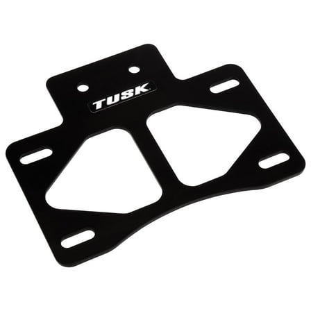 Tusk License Plate Mount Black Powder Coated For Polaris GENERAL 1000 Premium EPS 2022,2024-2025