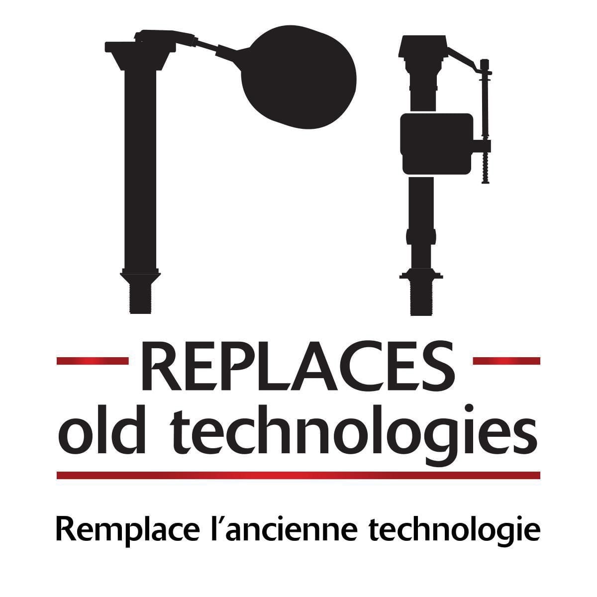 Soupape de remplissage QuietFill Platinum de Korky 2'' kit de clapet de toilette