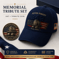 thumbnail image 5 of Never Forget 343 Memorial Cap, Patriotic 343 Fallen Firefighters Remembrance Baseball Hat, 5 of 7