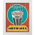 thumbnail image 3 of Catherine Jones 26x32 White Modern Wood Framed Wall Art Titled - Milkshakes, 3 of 5