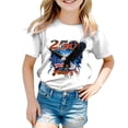 thumbnail image 4 of Ketyyh-chn99 Toddler Girls 4th of July Outfit Childrens Independence Day T Shirt Girls Boys Comfortable Short Sleeved Top Size for 3-4 Years,White, 4 of 5