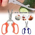 thumbnail image 2 of VALINK Multifunctional Detachable Scissors Stainless Steel Kitchen Scissors Bone Fish Cutter Shears Bottle Opener, 2 of 7