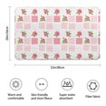 thumbnail image 3 of Pioneer Flower Floral Print Pattern Bathroom Rugs Mat, Non Slip Microfiber Bathroom Rug with Rubber Backing, Soft Mats for Bathroom Floor Tub Shower, 20"x32", 3 of 5