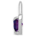 thumbnail image 2 of 14K White Gold Charm Pendant (02) February Synthetic Birthstone Purple, 2 of 3