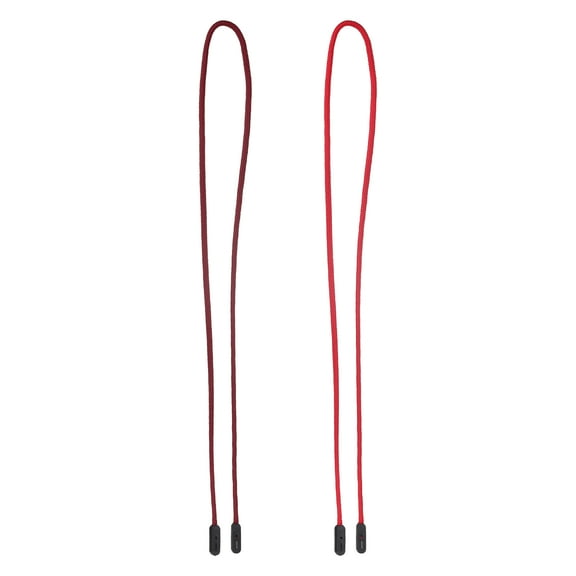 Uxcell 2pcs Glasses Strap Adjustable Nylon Eyeglasses Holder Strap, Red and Wine Red