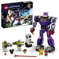 LEGO Disney and Pixar’s Lightyear Zurg Battle 76831 - Buildable Robot Toy with Mech Action Figure, Buzz Minifigure with Laser and Jetpack, Great Gift for Boys, Girls, and Kids Ages 7 