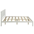 thumbnail image 6 of Harper & Bright Designs Full Platform Bed Frame with Headboard, Wooden Full Size Bed Frame with Wood Slats Support for Boys Girls Adults, White, 6 of 8