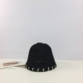 thumbnail image 5 of CoCopeaunts Summer Knitted Bucket Hat For Women Striped Sun Caps Men Foldable Hip Hop Bob Fisherman Hat Outdoor Travel Panama Gorros Unisex, 5 of 6