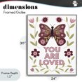 thumbnail image 4 of Stupell Industries Traditional You Are Loved Symmetrical Gray Framed Giclee Art, 24 x 30, by Susan Ball, 4 of 8
