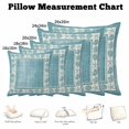 thumbnail image 5 of Throw Pillow Covers, Teal Green Beach Coastal Decorative Throw Pillow Covers 20x20 Inch, Summer Nautical Starfish Shell Coral Vintage Square Linen Pillow Cases for Couch/Living Room/Sofa, 5 of 9