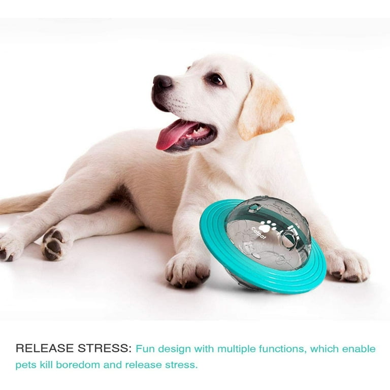 Dog Interactive Puzzle Toys Boredom - Small Dog Toys Food Treat Dispensing  Ball Puppy Toys Exercise Thinking Improve Intelligence IQ Pet Toy Ball Blue