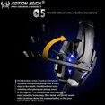 thumbnail image 4 of Cada G9000 3.5mm Auriculares para juegos Micrófono Auriculares USB Luz LED para Ps4, 4 of 5