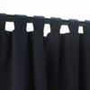 Sunbrella Canvas Navy Outdoor Curtain with Tabs 50 in. x 108 in.