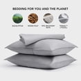 thumbnail image 5 of EVERGRACE Tencel Lyocell Cooling Duvet Cover Set King Size 3 Piece, 100% Natural Eucalyptus Lyocell Fiber from Austria, Luxury Silky Soft Comforter Cover with 2 Shams, Light Gray, 92"x108", 5 of 8