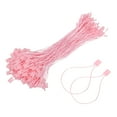 thumbnail image 1 of Uxcell 200pcs Polyester Hang Tag String (6.7") - Plastic Snap Lock Pin Loop Pink, 1 of 6