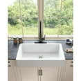 thumbnail image 5 of Jump Into Fun 30 Inch Farmhouse Kitchen Sink, Apron Front Kitchen Sink Single Bowl White Fireclay Porcelain Ceramic Farm Kitchen Sinks 30"L x 19"W x 8"H, 5 of 6