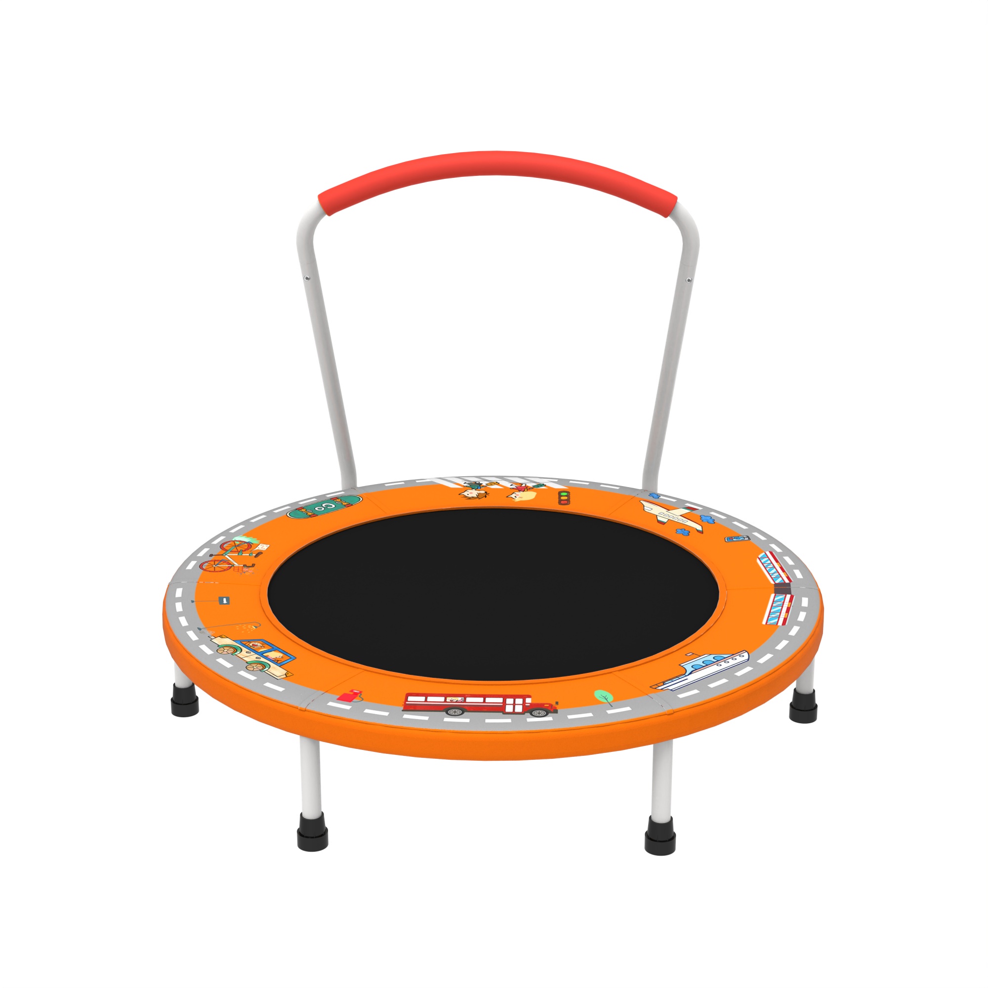 36" Mini Trampoline for Kids, SHINPT Trampoline for Toddlers for Birthday Gift, 36in Toddler Trampoline with Handle, Indoor/Outdoor Kids Trampoline, Small Trampoline for Yard, Lawn, Garden, Backyard