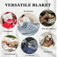 thumbnail image 7 of Softball Gifts for Girls, Softball Blanket 50"x60" Cute Soft Cozy Warm Flannel Blanket for Bed Couch Sofa, Softball Laces Sports Lovers Throw Blanket, 7 of 7