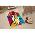 thumbnail image 6 of Colorful Rugs, Girl Room Rugs, WOW Woman Rug, POP ART Rugs, Housewarming Gift Rug, Personalized Gifts Rugs, Door Mat Rug, Area Rugs, 2.6'x5' - 80x150 cm, 6 of 8